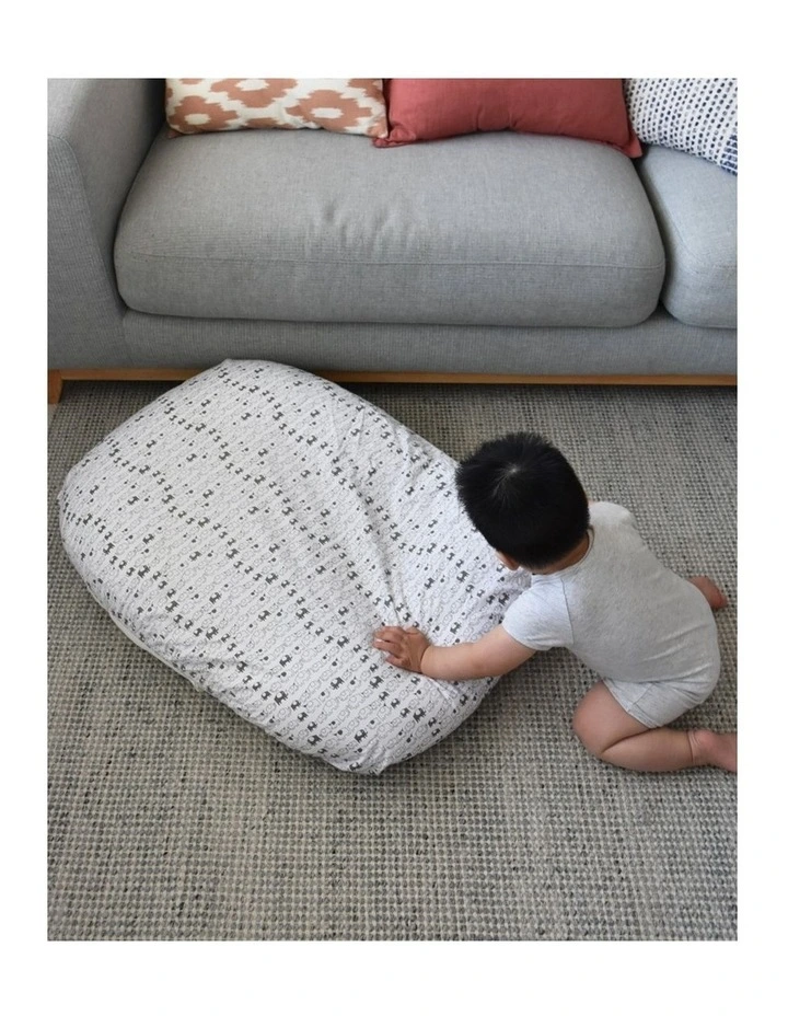Printed Co-Sleeper Fitted Sheet Cotton Elephant Design 52x87x4cm image 4