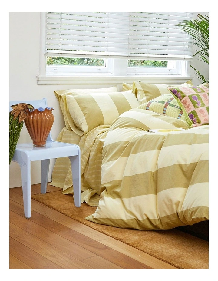 Breeze Lime Quilt Cover Set image 2