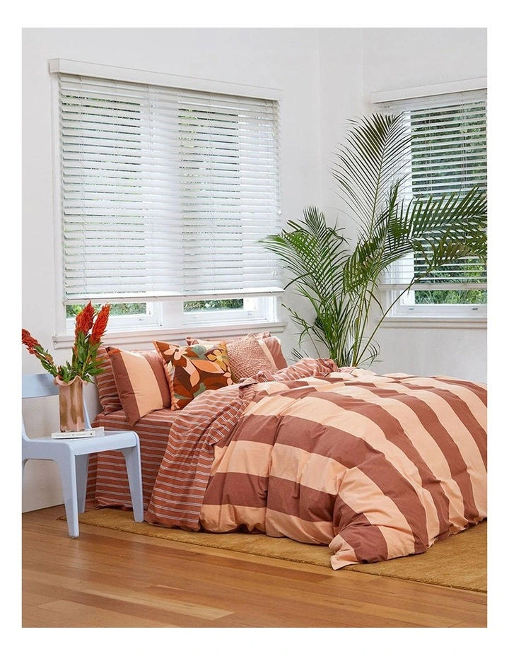 Breeze Rust Quilt Cover Set image 1