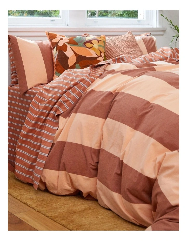 Breeze Rust Quilt Cover Set image 2