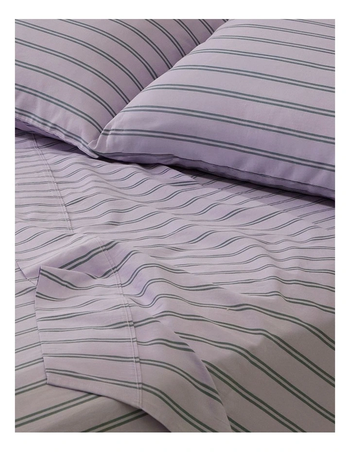 Pinstripe Lilac Sheet Set image 1