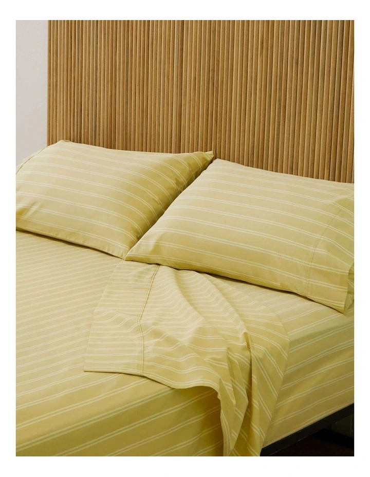Pinstripe Lime Sheet Set image 2