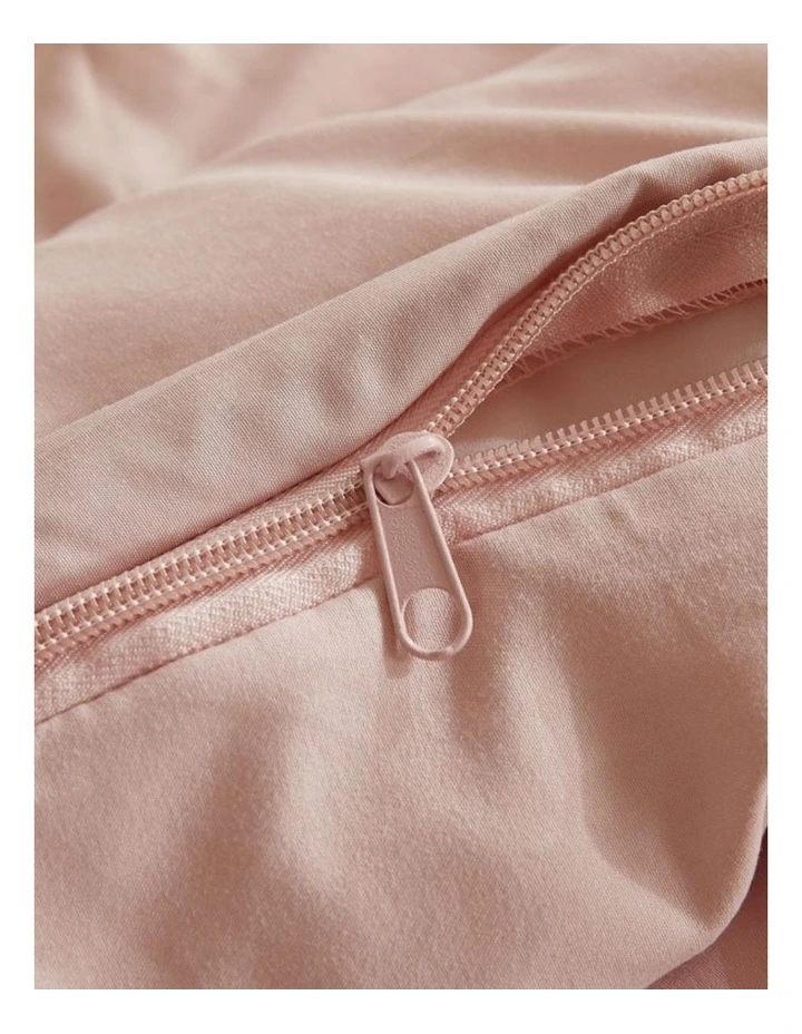 CleverPolly Vintage Washed Microfibre Quilt Cover Set in Pink image 3