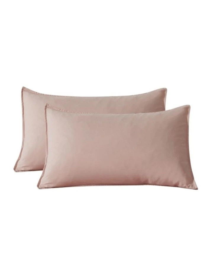 CleverPolly Vintage Washed Microfibre Quilt Cover Set in Pink image 6