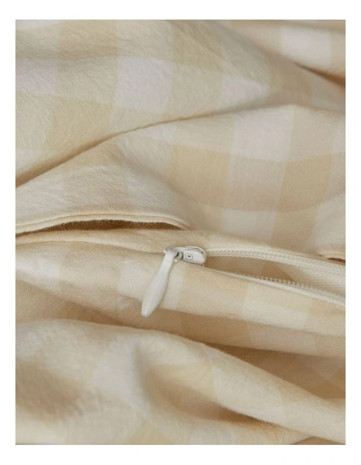GIOIA CASA Yarn-Dyed Vintage Washed Cotton Quilt Cover Set in Oatmeal image 5