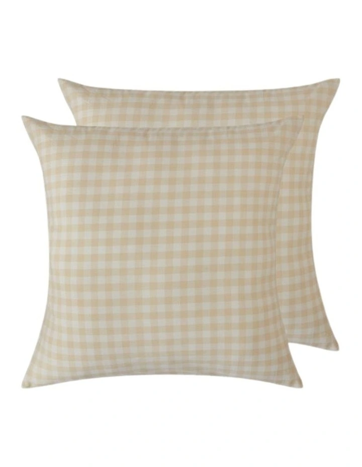 GIOIA CASA Yarn-Dyed Vintage Washed Cotton Quilt Cover Set in Oatmeal image 7