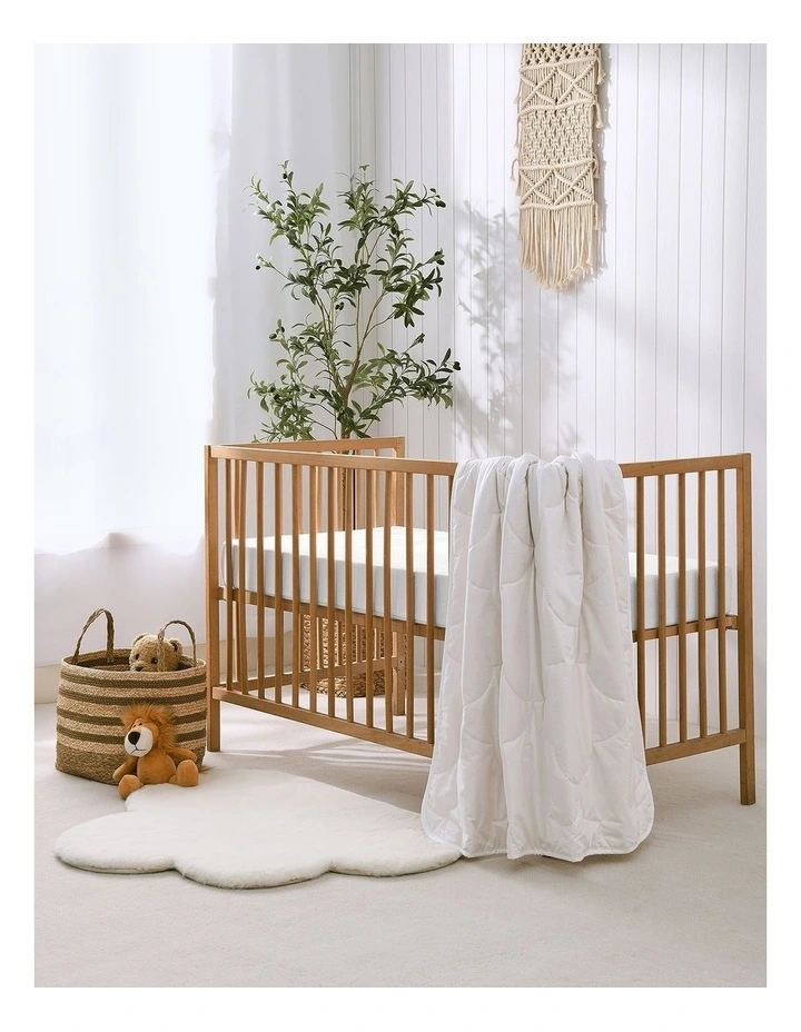 Dreamaker Baby Pure Cotton 280gsm Quilt Cot Size 100x120cm image 5