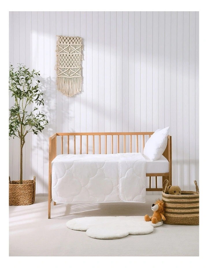 Dreamaker Baby Pure Cotton 280gsm Quilt Cot Size 100x120cm image 7