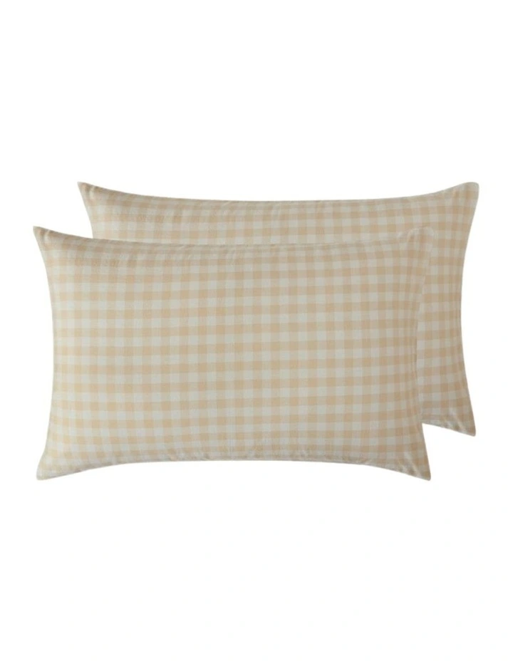 GIOIA CASA Yarn-Dyed Vintage Washed Cotton Sheet Set in Oatmeal image 4