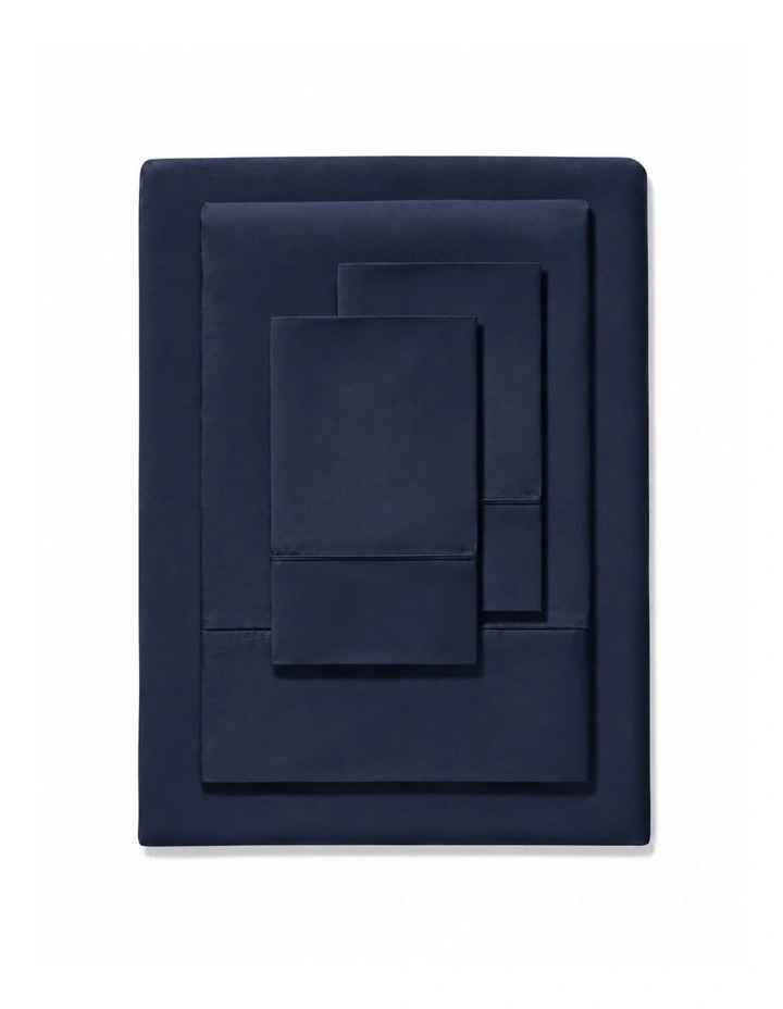 Accessorize 50cm Flex Fit Bamboo cotton Mega Sheet Set Navy image 3