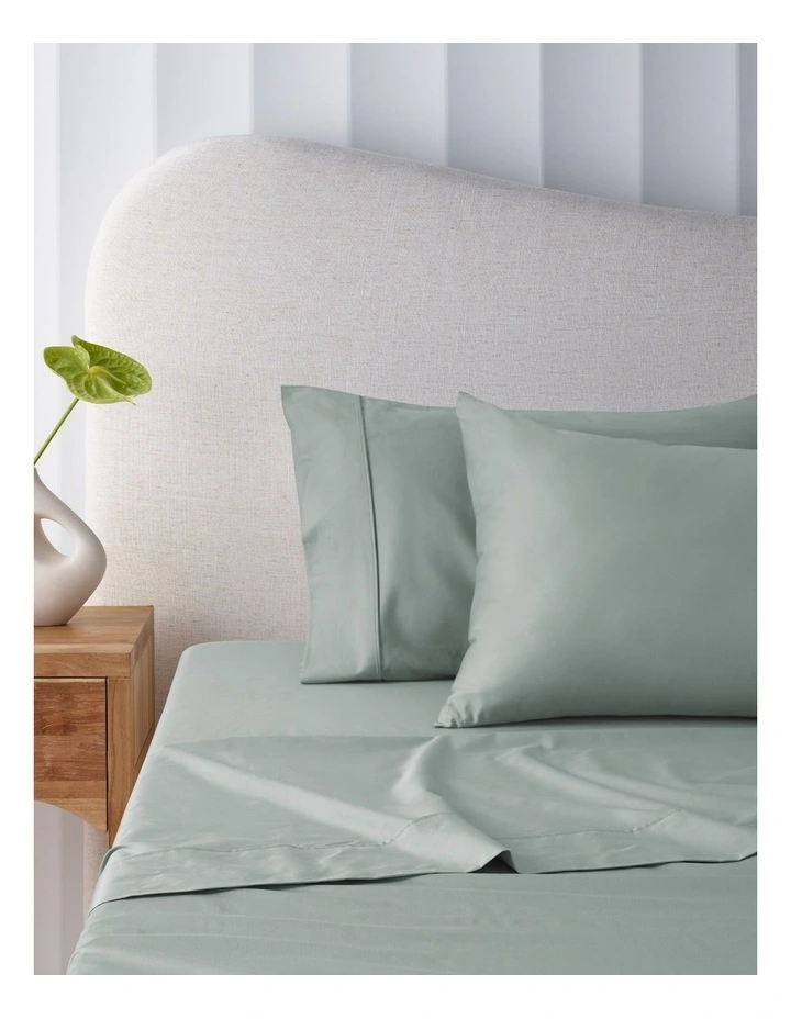 Accessorize 50cm Flex Fit Bamboo cotton Mega Sheet Set Sage image 1