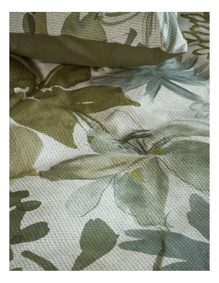 Bedding House Lilian Green Quilt Cover Set image 3
