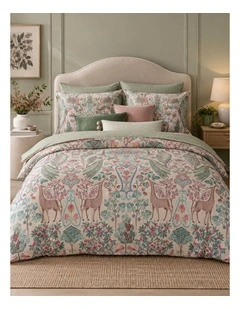 Pio Studio Pavoni Off White Cotton Quilt Cover Set