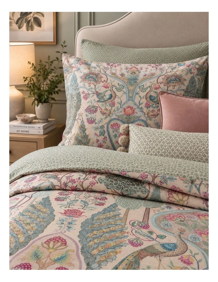 Pio Studio Pavoni Off White Cotton Quilt Cover Set image 2