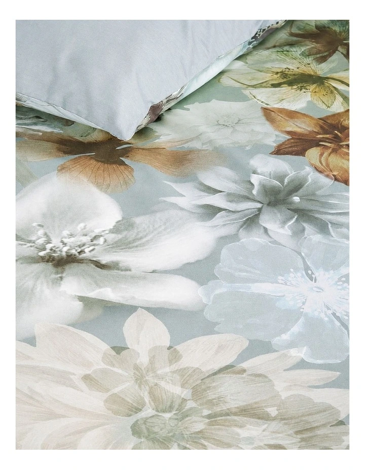 Bedding House Lou Blue Green Quilt Cover Set image 3