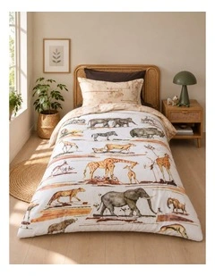 Bedding House Big Five Natural Cotton Quilt Cover Set