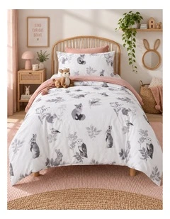 Happy Kids Woodland Cotton Quilt Cover Set