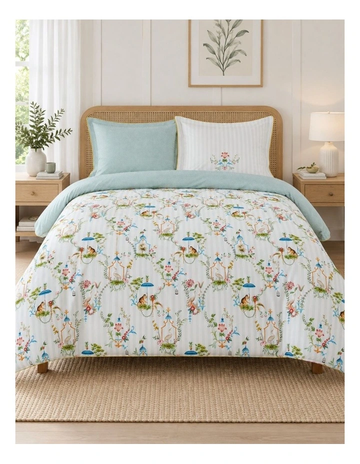 Pip Studio Singerie White Cotton Quilt Cover Set image 1