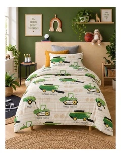 Happy Kids Country Harvest Cotton Quilt Cover Set