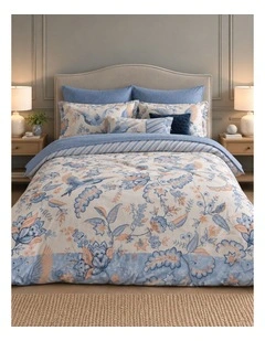 Pip Studio Royal Birds Blue Cotton Quilt Cover Set