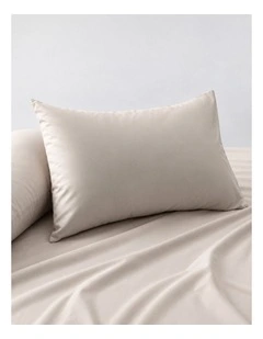 Accessorize Bamboo Cotton Standard Pillowcase Pair Stone