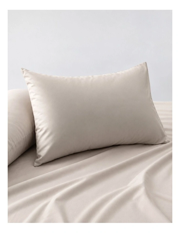 Accessorize Bamboo Cotton Standard Pillowcase Pair Stone image 1