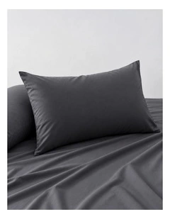 Accessorize Bamboo Cotton Standard Pillowcase Pair Charcoal