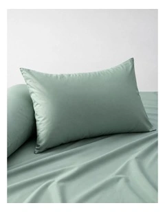 Accessorize Bamboo Cotton Standard Pillowcase Pair Sage