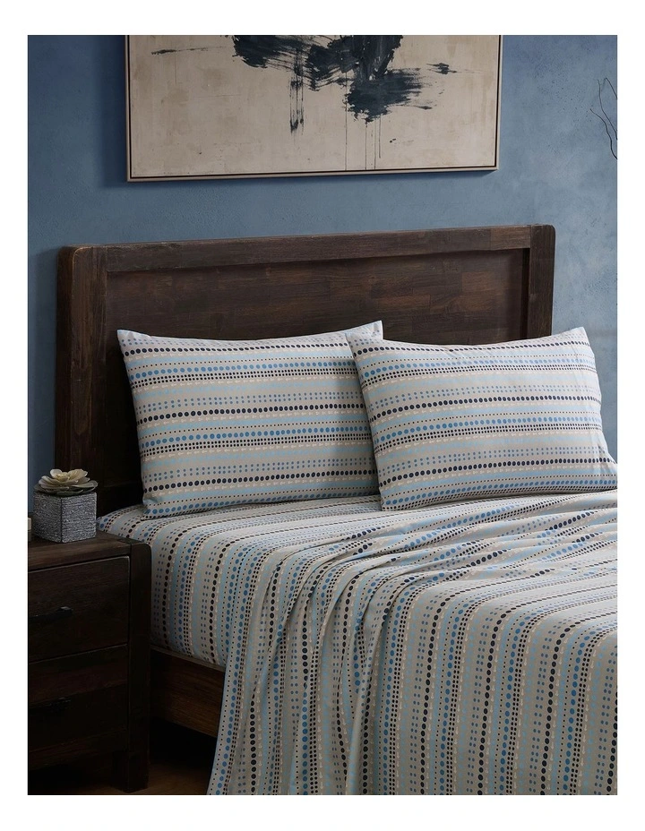 Muru Collection Movements Sheet Set In Blue image 1