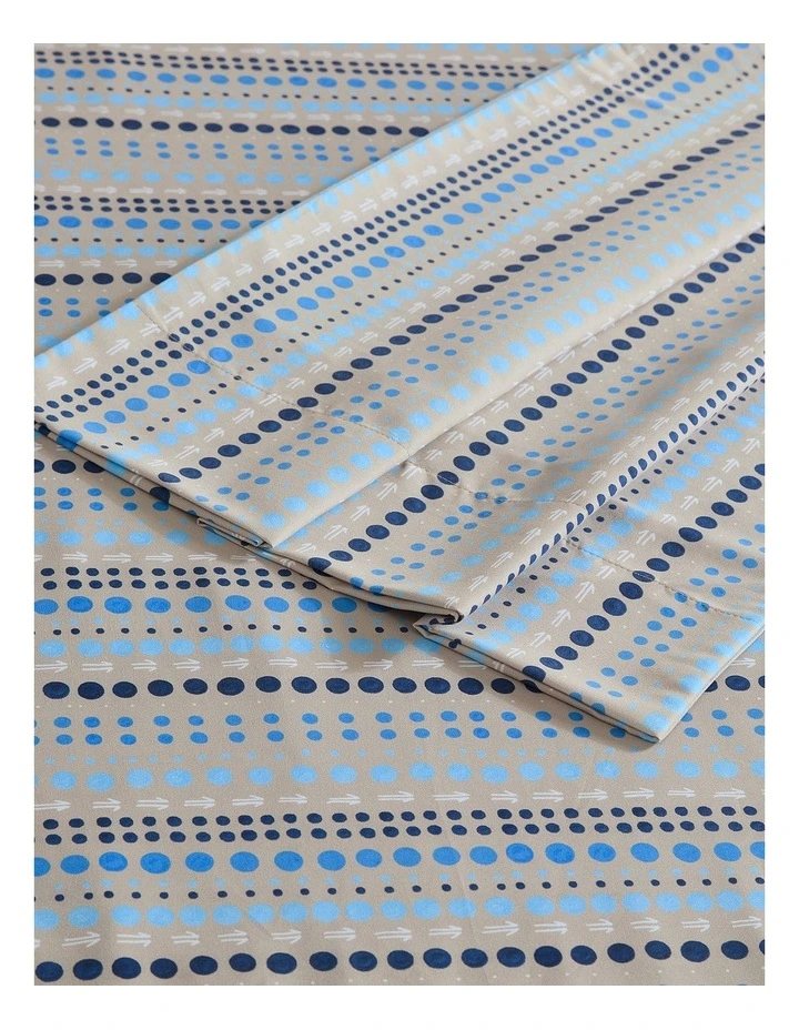 Muru Collection Movements Sheet Set In Blue image 2