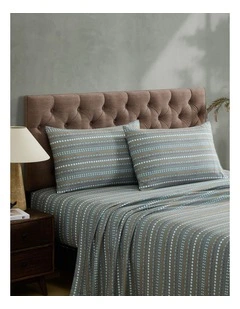 Muru Collection Movements Sheet Set In Sage