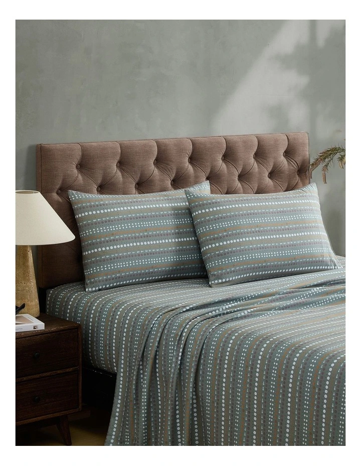 Muru Collection Movements Sheet Set In Sage image 1