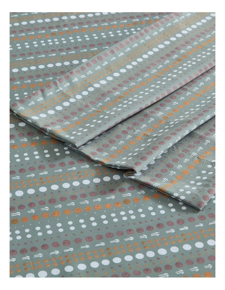 Muru Collection Movements Sheet Set In Sage image 2