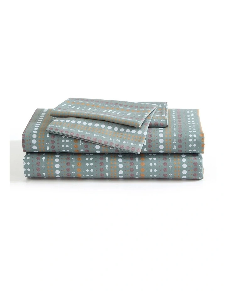 Muru Collection Movements Sheet Set In Sage image 3