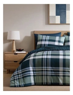 Stanley Quilt Cover Set Navy