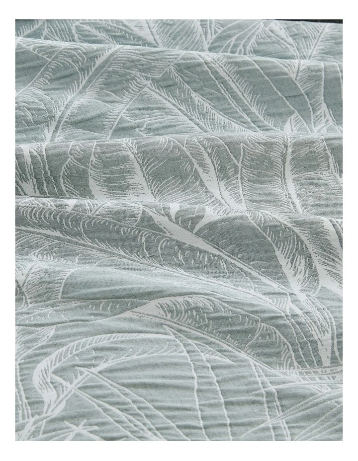 Tranquil Palm Quilt Cover Set Mist image 2