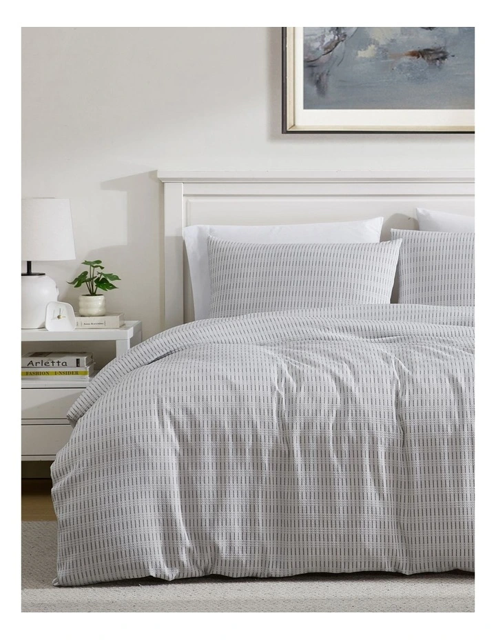Gleeson Quilt Cover Set Grey image 1