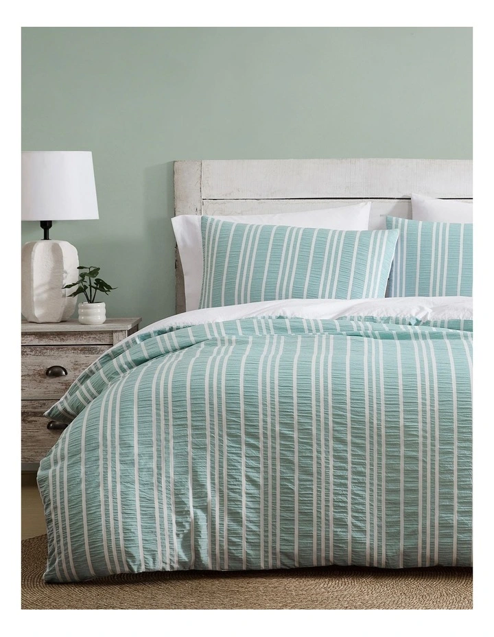 Flynn Quilt Cover Set Blue image 1