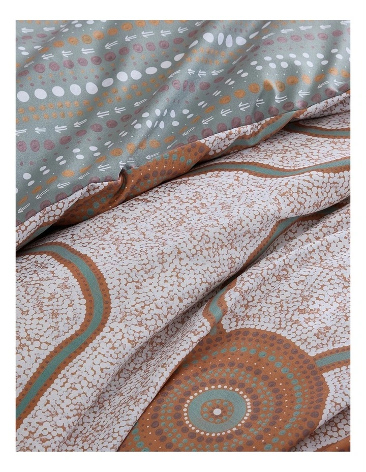Muru Collection Connections Quilt Cover Set Sage image 3