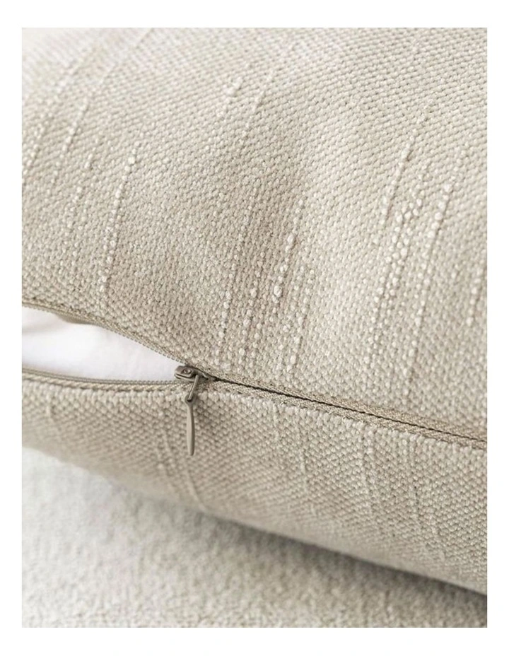 GIOIA CASA Chenille Haze European Pillowcases in Oatmeal 2 Pack 65x65cm image 4