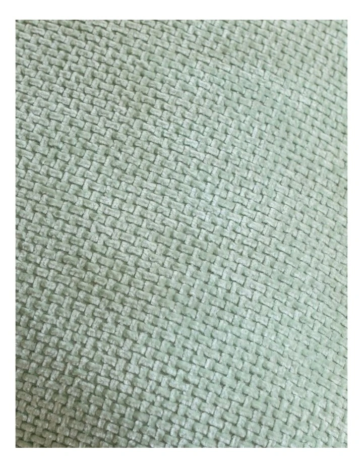 GIOIA CASA Chenille Grid European Pillowcases in Sage 2 Pack 65x65cm image 3