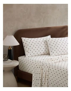 Dotti Printed Sheet Set In Coconut Milk