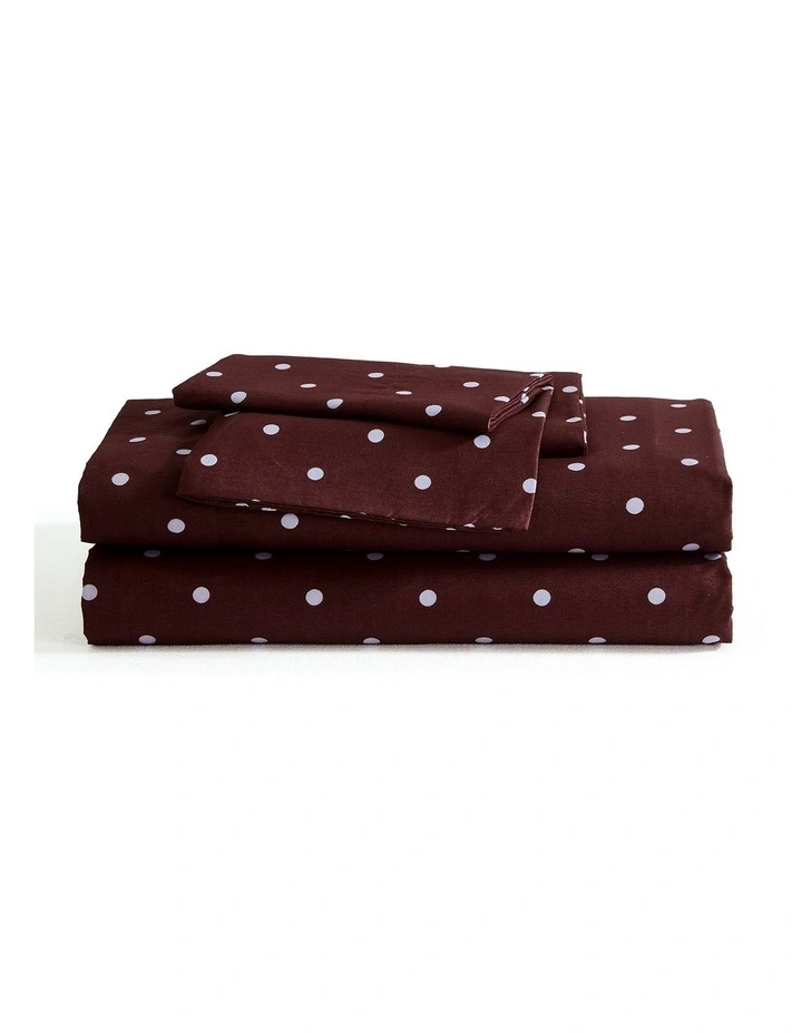 Dotti Printed Sheet Set In Mahogany image 3