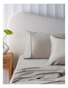 Accessorize 50cm Flex Fit Bamboo cotton Mega Sheet Set Stone