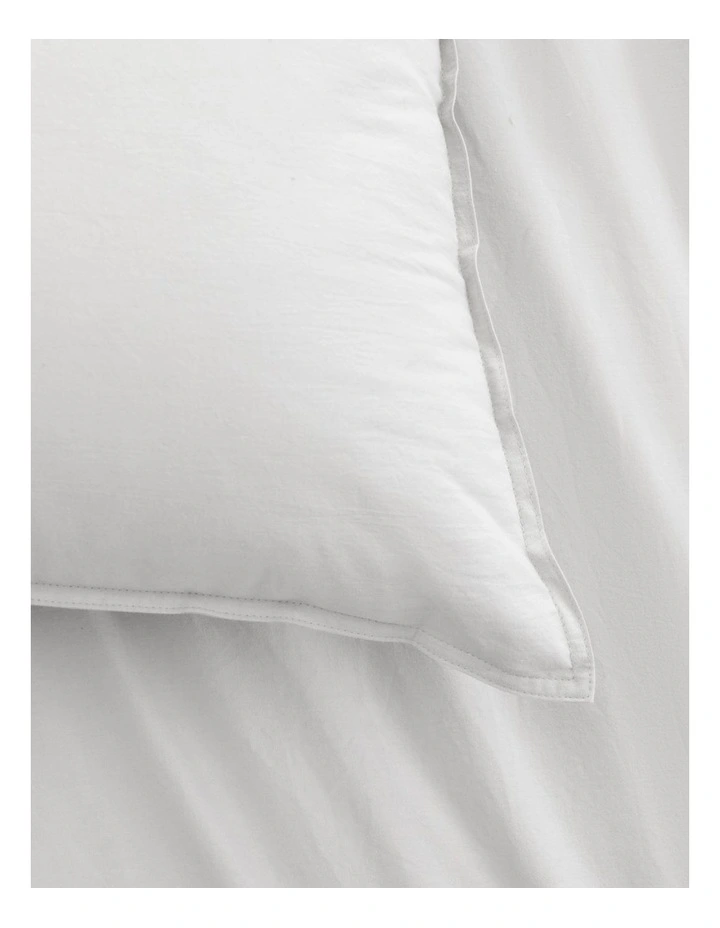Accessorize Stone Washed Cotton Quilt Cover Set White image 2