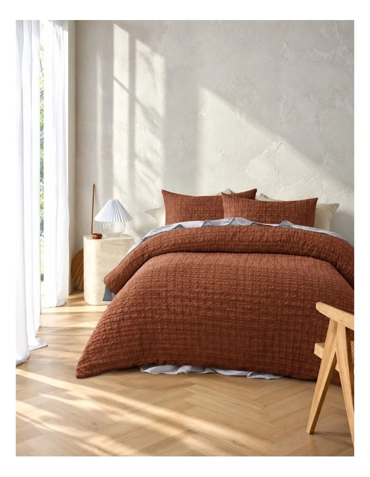 Accessorize Augusta Quilt Cover Set Terracotta image 1