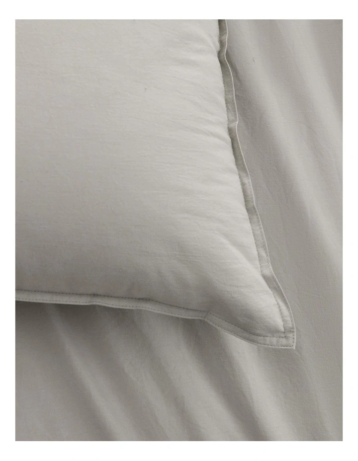 Accessorize Stone Washed Cotton Quilt Cover Set Stone image 2