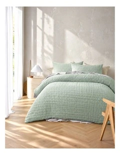 Accessorize Augusta Quilt Cover Set Sage