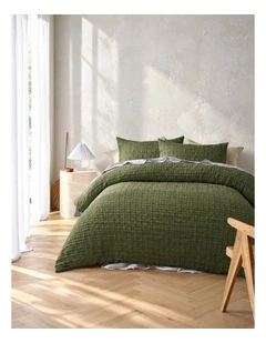 Accessorize Augusta Quilt Cover Set Olive