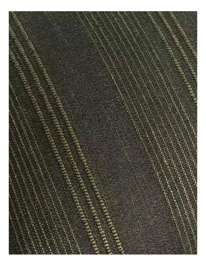 GIOIA CASA Linen Blend Striped European Pillowcases in Olive 2 Pack image 4